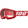 100% Accuri 2 OTG Rot MX/MTB Brille klares Glas